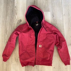 Carhartt pink lined coat size small